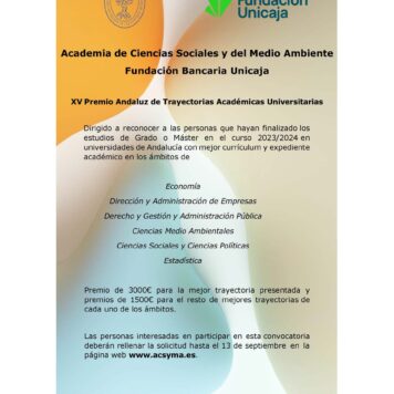 XV Premio Andaluz de Trayectorias Académicas Universitarias