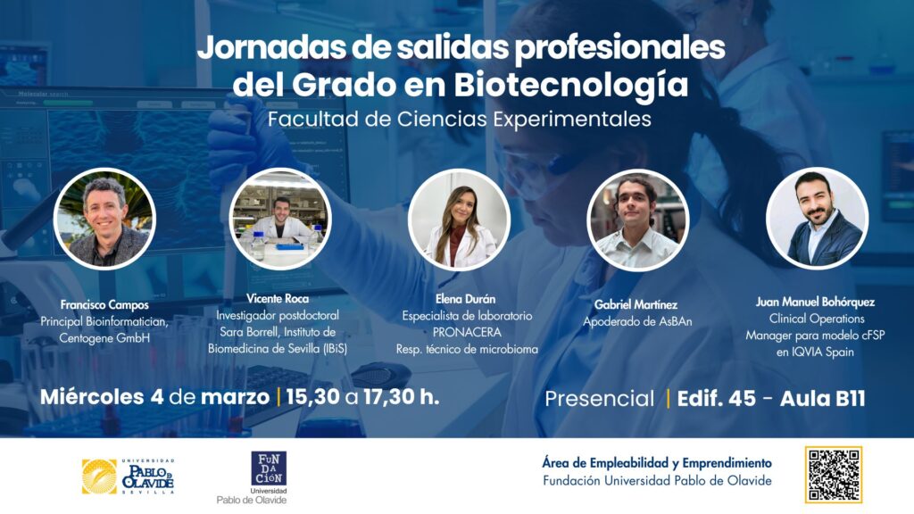 Jornadas de salidas profesionales Biotecnología