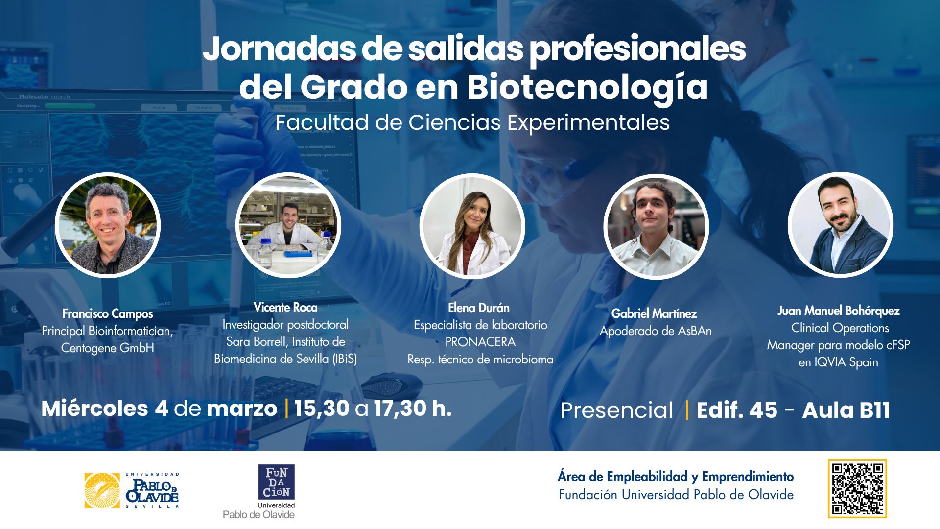 Jornadas de salidas profesionales Biotecnología